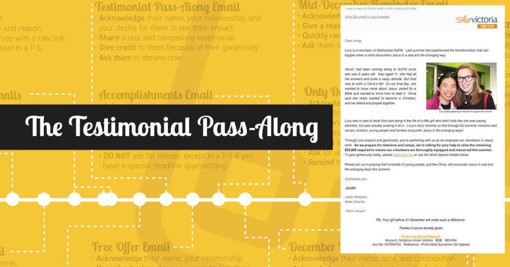 testimonial pass-along email