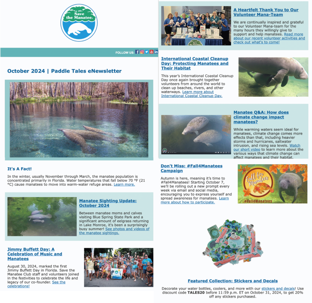 Save the Manatee Club Newsletter